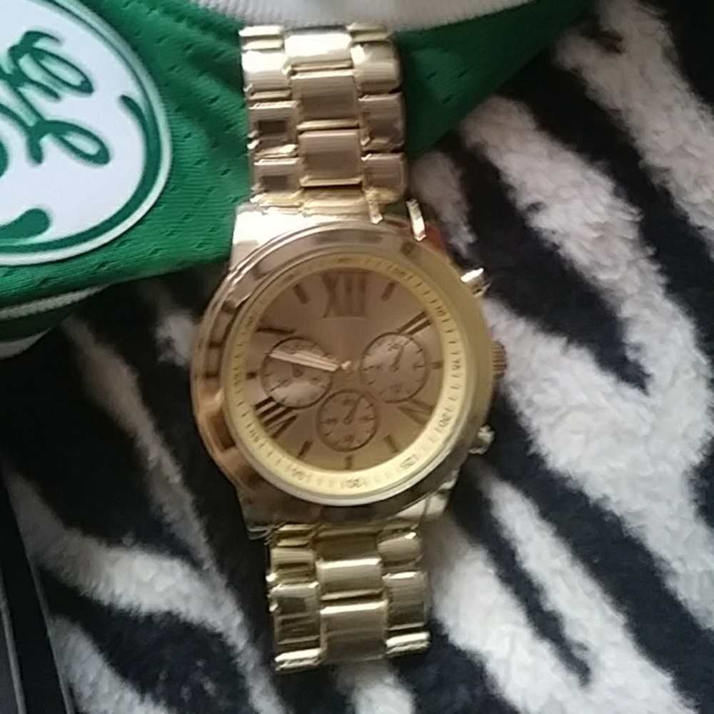 18k gold plated watch